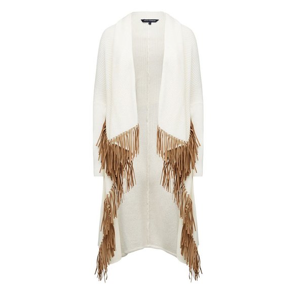 French Connection Sweaters - FRENCH CONNECTION Fringe Drape Cardigan NWT RP$200